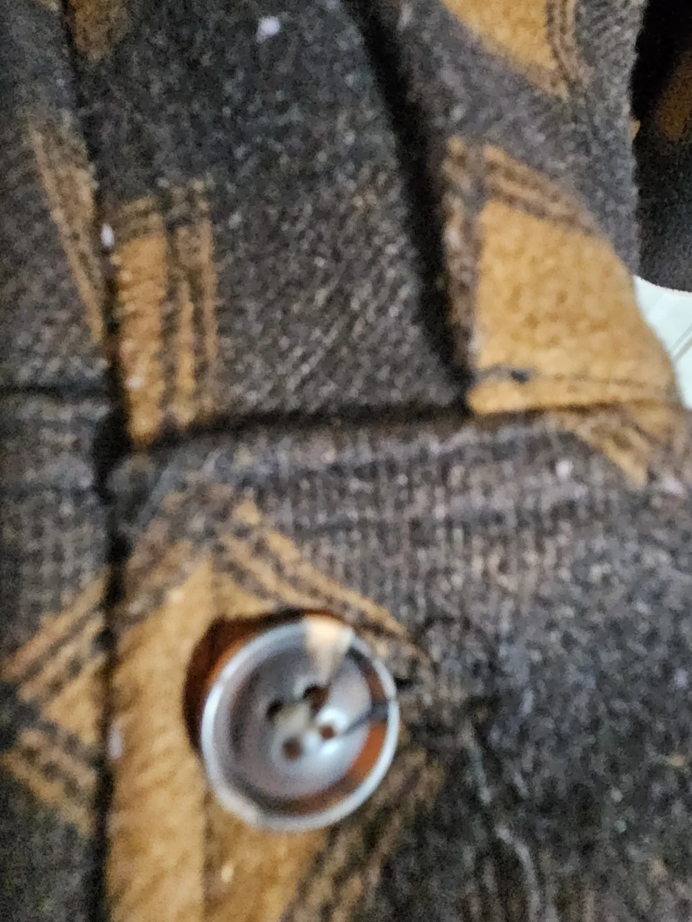 SWITCH Men's Black & Brown Plaid Jacket Coat